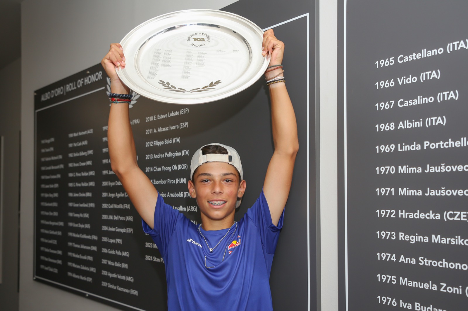 Avvenire Tournament 2025 - U14 winner's trophy ceremony