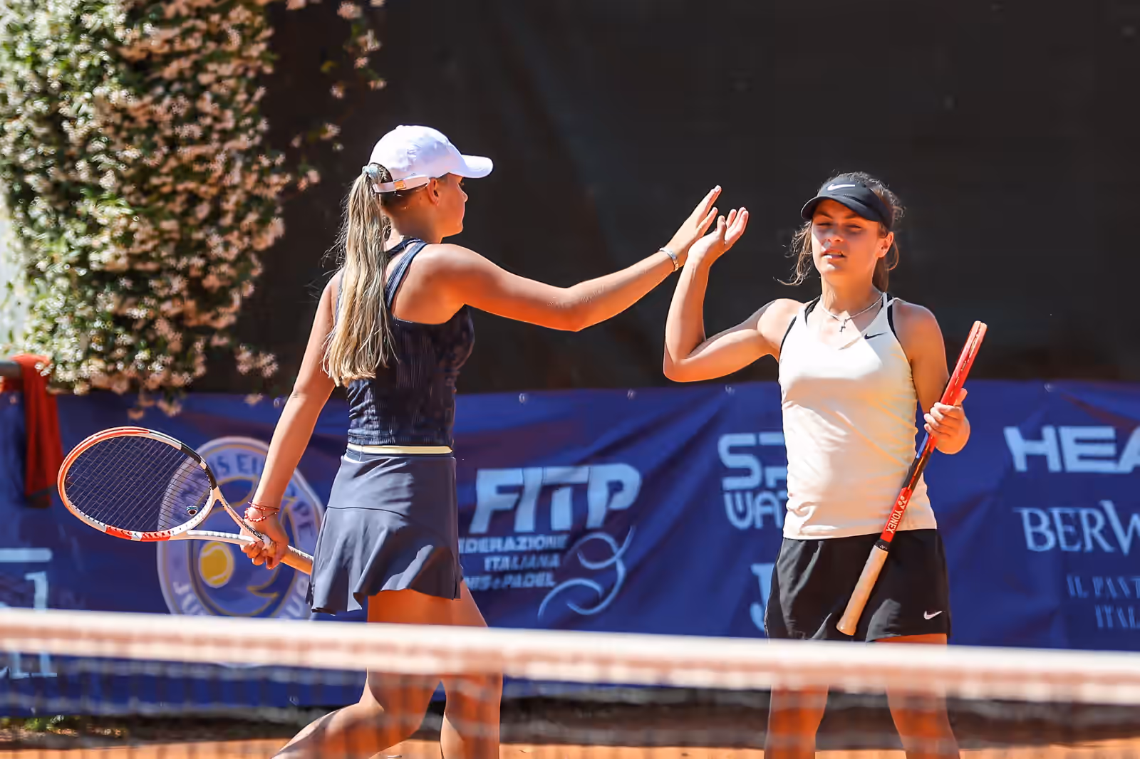 TCA junior squad on court during a match